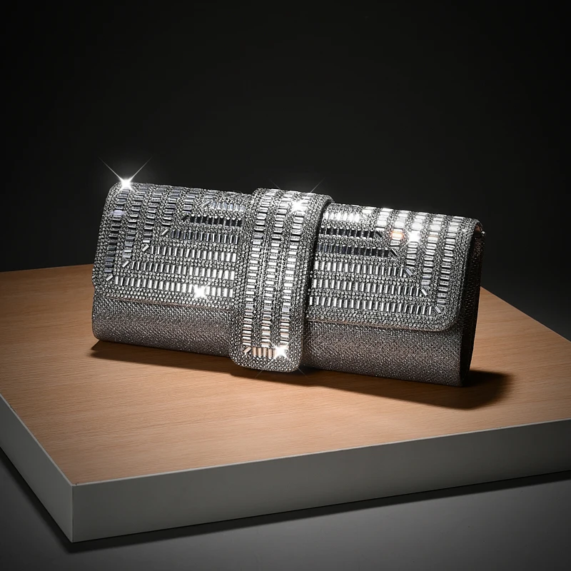 Diamond Hand Bag Women Crystal Party Bridal Clutch Wedding Evening Purse Satchels Rhinestone Envelope Dinner Handbag For Women