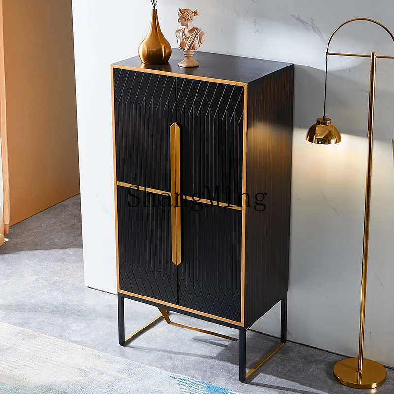 

CL apartment overall storage storage engraving high cabinetwardrobe modern simple light luxury bedroom household small