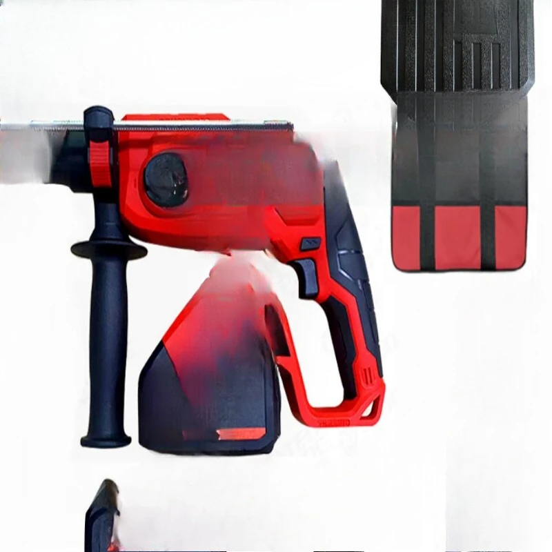 

Brushless rechargeable lithium battery electric hammer drill, two batteries and one charge