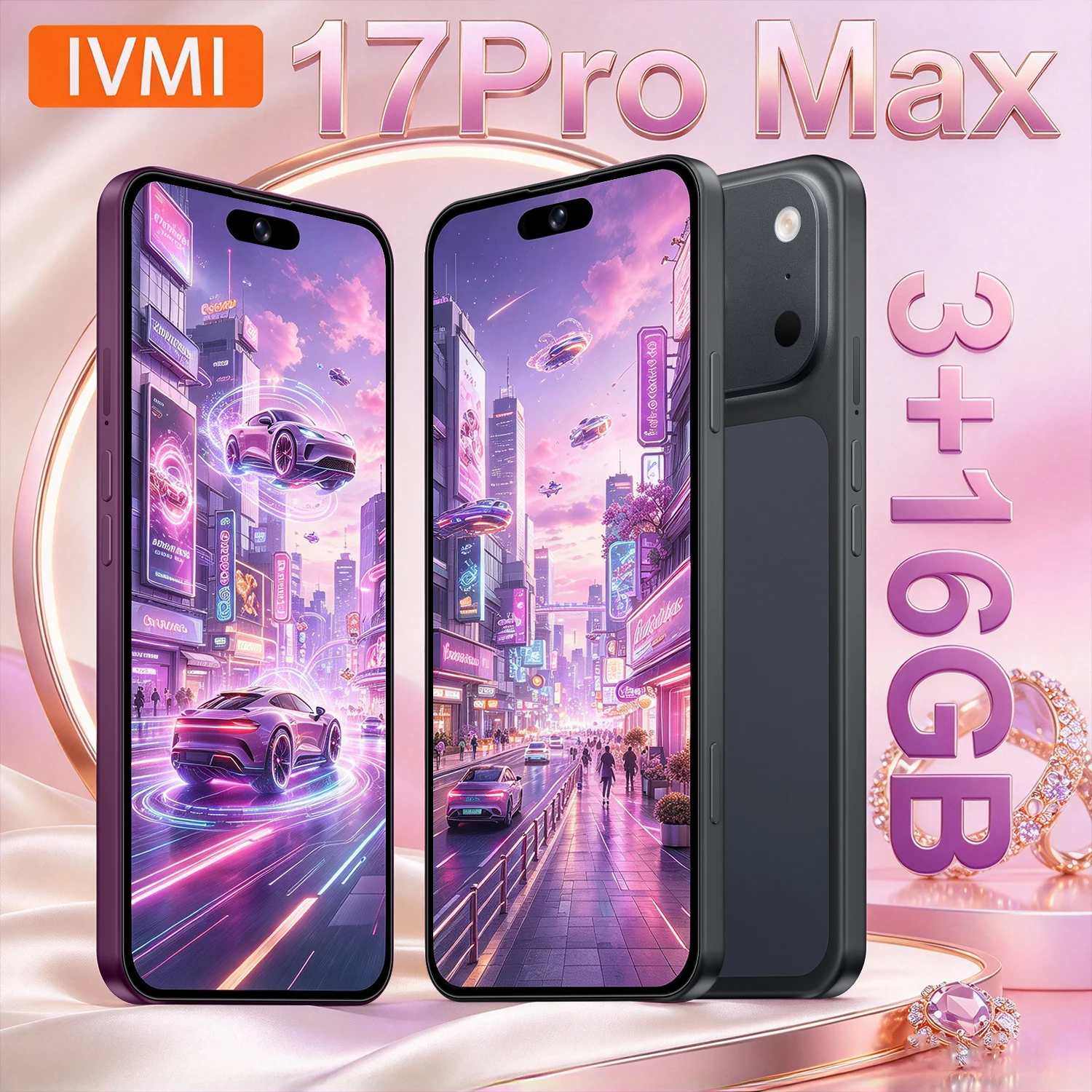 IVMI 17Pro Max Smartphone Android10.0 Dual SIM 6.7