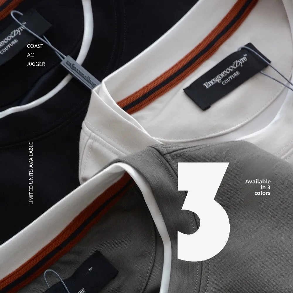 

Silk Modal Fabric Long Sve Men's Casual T-irt Comfortable Skin-friendly Faionable Urban Sle Stand Fit