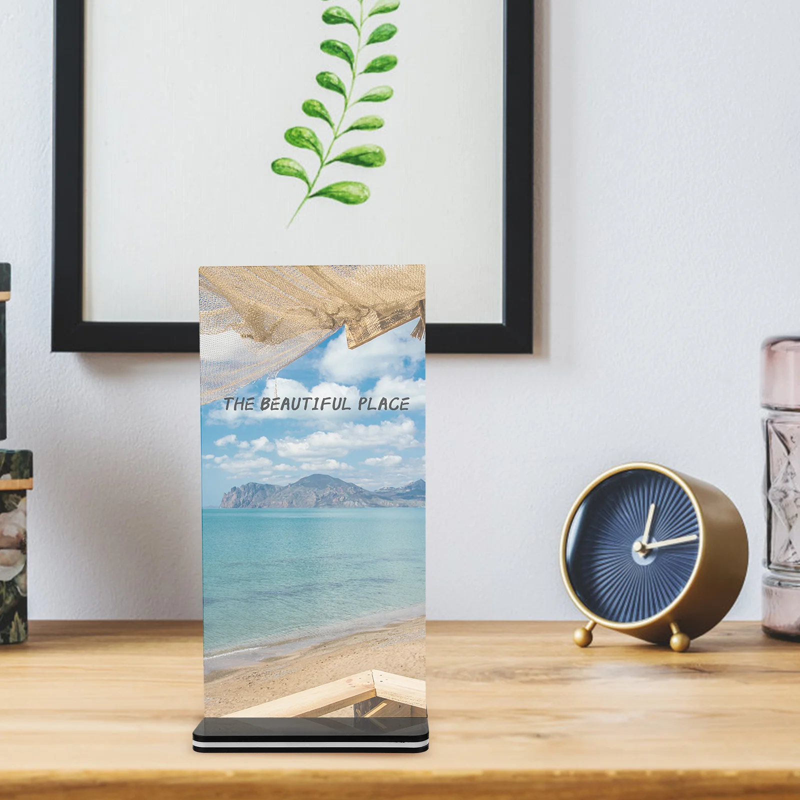 Display Board Schilderständer für Tischplattenhalter Acryl Menü Papierregal Show Rack