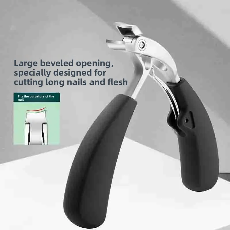 Home Large Caliber Nail Clippers Elbow Nail Scissors Dust-proof Storage Manicure Tools