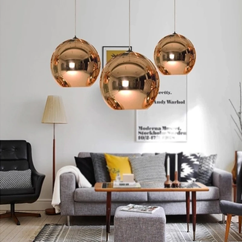 

Modern Glass Ball Pendant Lights Globe Lampshade Pendant Lamp Kitchen Hanging Lamp Light Fixture Lustre de Led Ceiling luminaire