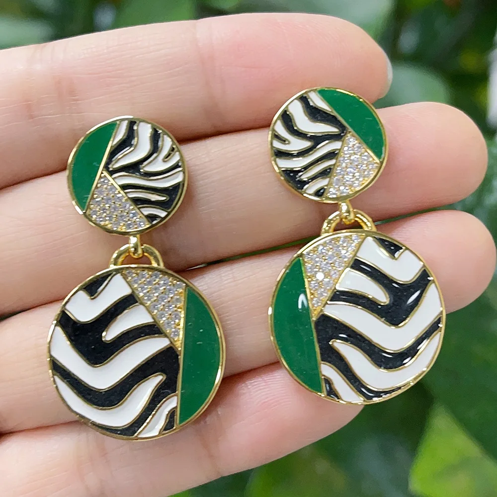 

Missvikki Luxury Gorgeous Cute Leo Earrings For Women Wedding Party Luxury Shiny Earrings Jewelry Gift Fashion High Quality