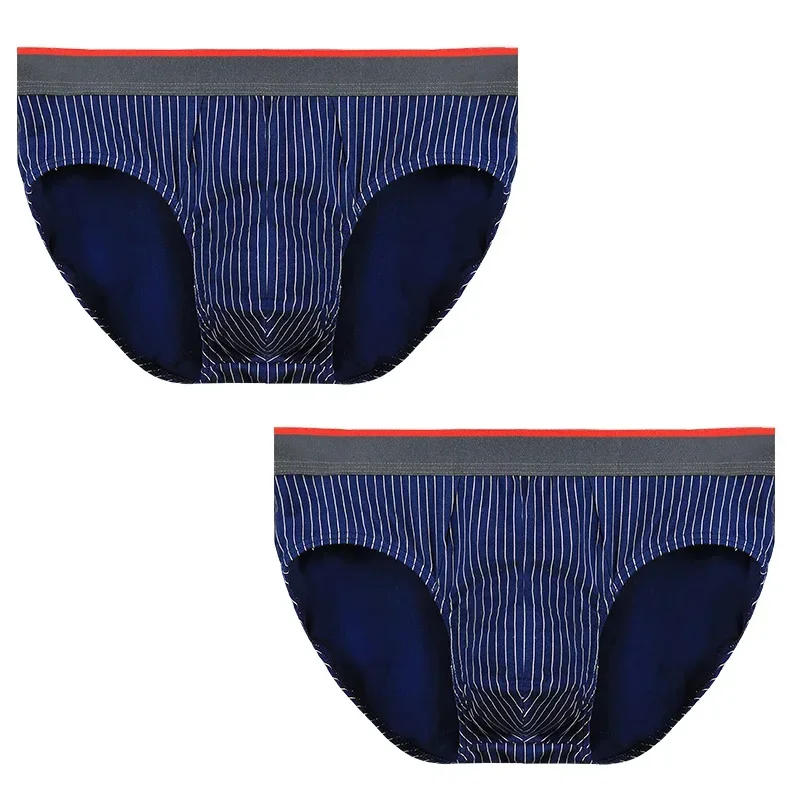 

2PCS Men's underwear, antibacterial cotton briefs, teenagers, large-sized underpants, sports, summer thin shorts
