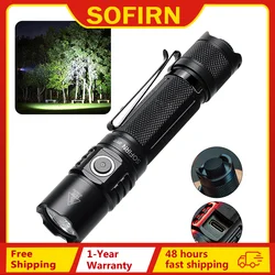 Sofirn SP35T 3800lm taktyczna latarka 21700 potężna dioda LED latarka USB C z możliwością ładowania z podwójnym przełącznikiem wskaźnik zasilania ATR