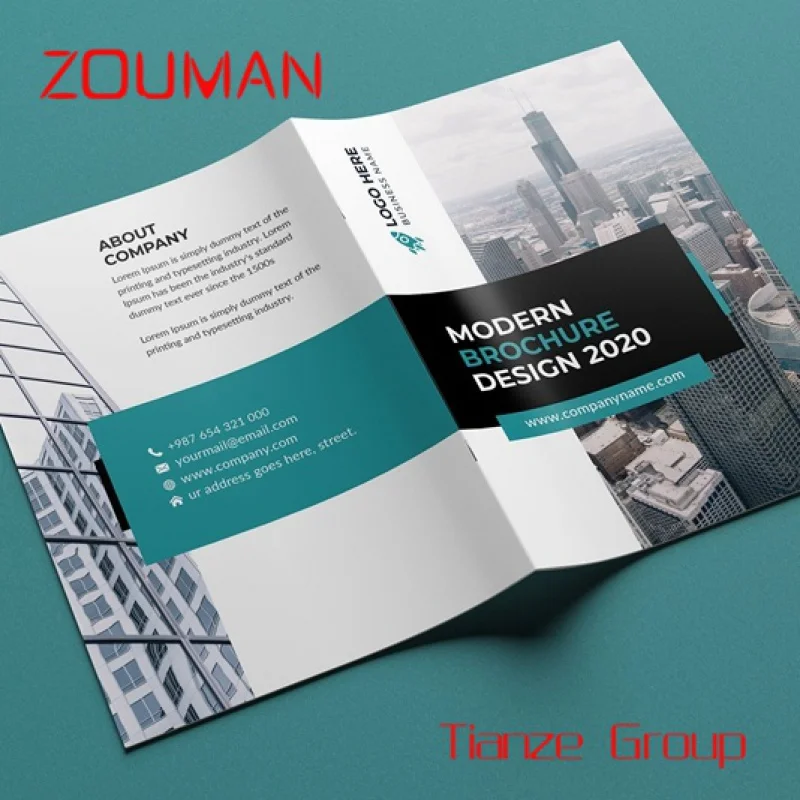 Custom , Brochure printing booklet A4 A5 A6 folded advertising leaflets flyer magazine instruction paper brochure