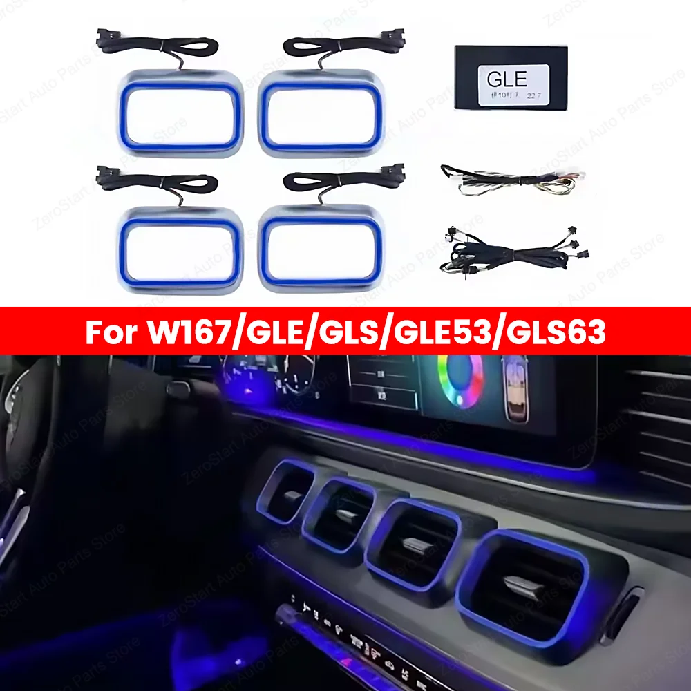 64 Kleur Led Dak Omgevingslicht Voor Mercedes Benz GLE GLS W167 GLE53 GLS63 2020-2025 Autodak Panoramisch dakraam Ambient Refit