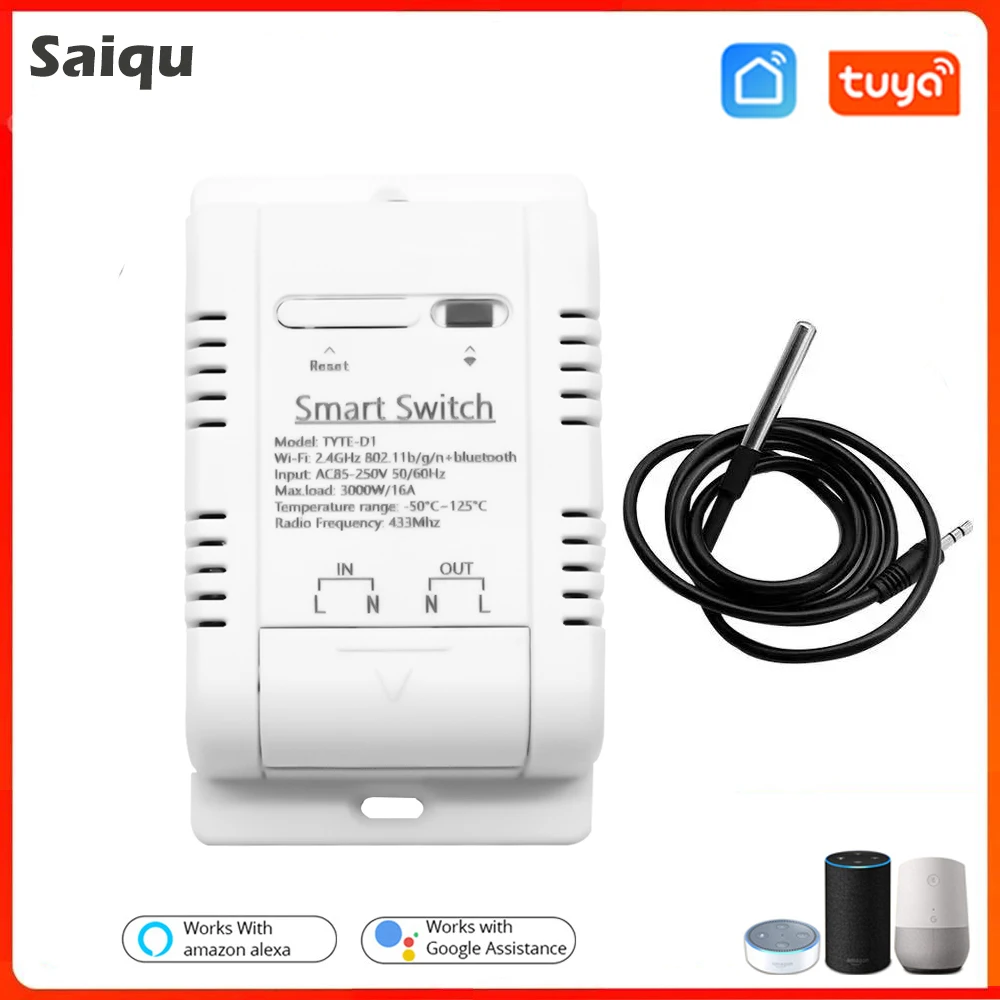 

Умный терморегулятор Tuya, 16 А, 3000 Вт