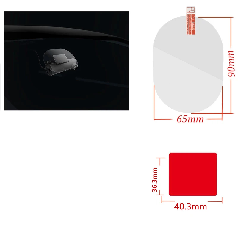 For VIOFO A119 mini Film and Static Stickers Suitable for VIOFO A119 mini Double Adhesive Sticker Pads