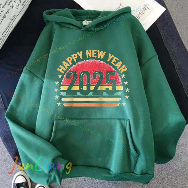 سنة جديدة سعيدة 2025 أزياء المرأة في بلدي 2025 عصر السنة الجديدة Ev رجل هوديي الرجال الرجال هوديس ملابس للرجال مقنعين #6