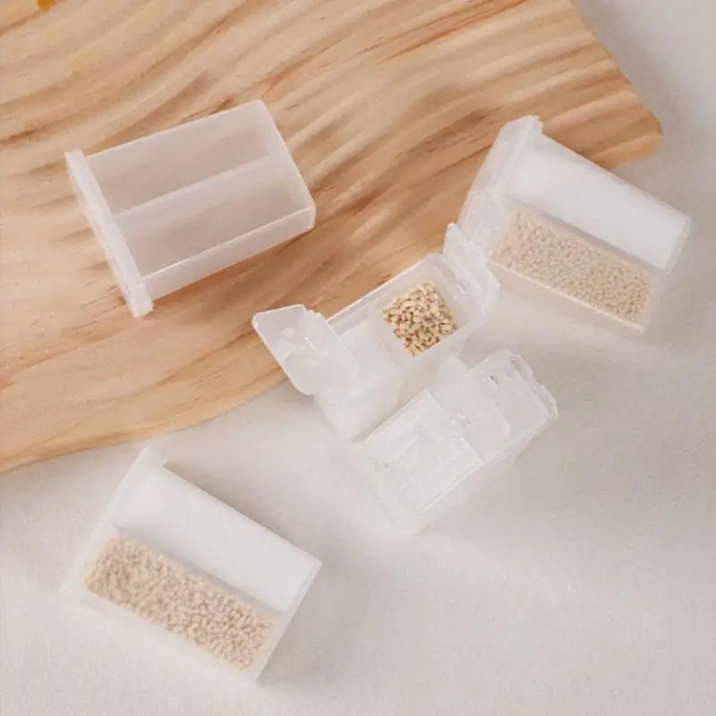 Hot 2in1 Camping Seasoning Shaker Multi-Purpose Spice Jar With Lid 2-Compartment For Outdoor BBQ Cooking Salt Pepper Storage Box