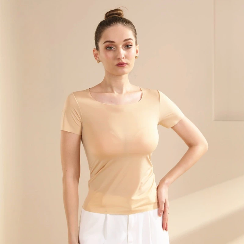 

Охлаждающий бесшовный топ-бретелька, прозрачная майка без рукавов, женское ультратонкое дышащее нижнее белье, многослойные базовые топы