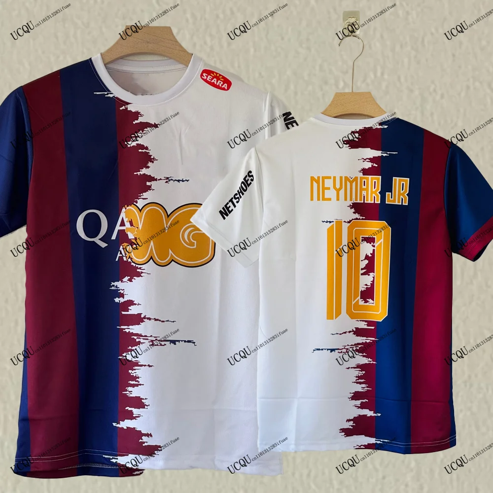 من سانتوس إلى كامب نو نيمار ليجاسي ميكس # 10 2025-26 جديد ثلاثية الأبعاد طباعة جيرسي تحصيل تي شيرت تذكارات خمر الكبار الاطفال