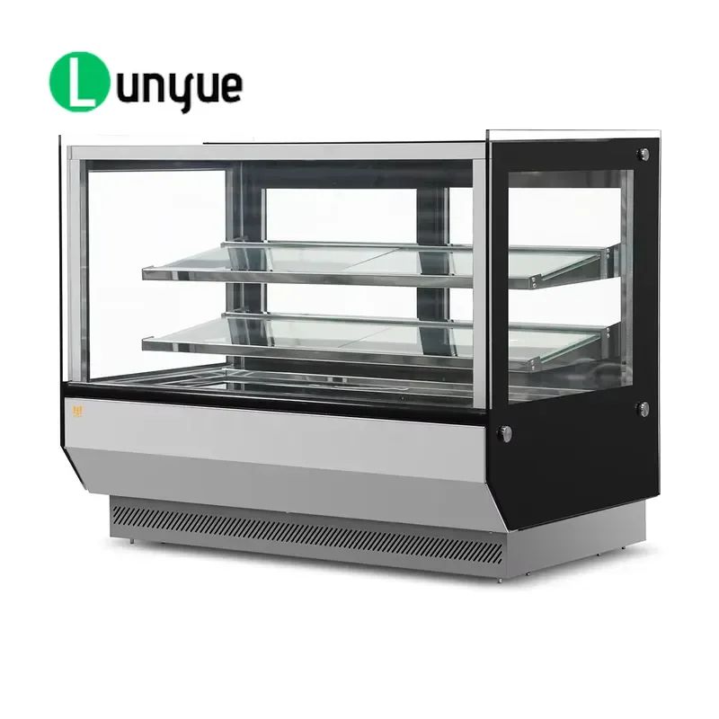Deluxe Two Layer Cake Display Cabinet Retail Store Furniture Rack for Bread and Pastry Showcase Promotion Shelf
