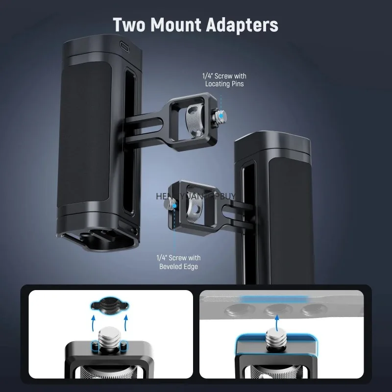 Smartphone Cage Rig 2 Mount Adapters Universal 1/4\
