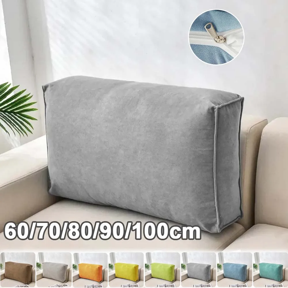 Super Soft Lumbar Support Pillow 60/70/80/90/100cm Rectangle Back Rest Pad for Sofa Bedside Tatami Home Camping Reading Almofada