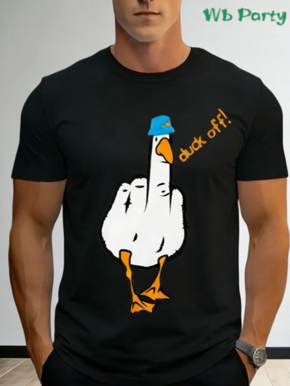Men's Graphic T Shirt Daily Classic Simple Printed Funny Duck Round Neck Short Sleeve Comfortable Tee Summer Fashion Clothing