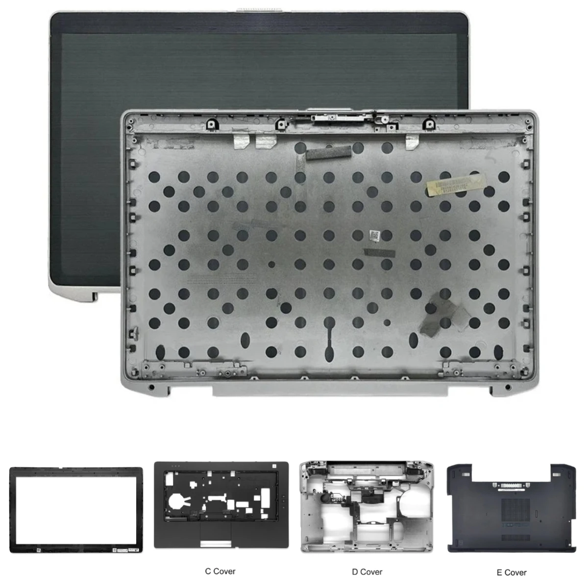 Für Para Latitude E6420 Laptop: Rückabdeckung, Handballenauflage, oberes und unteres Gehäuse, Scharniere, 0616w2, 0h4nx0, 0r1x1k, 025v3n, Gehäuseschale