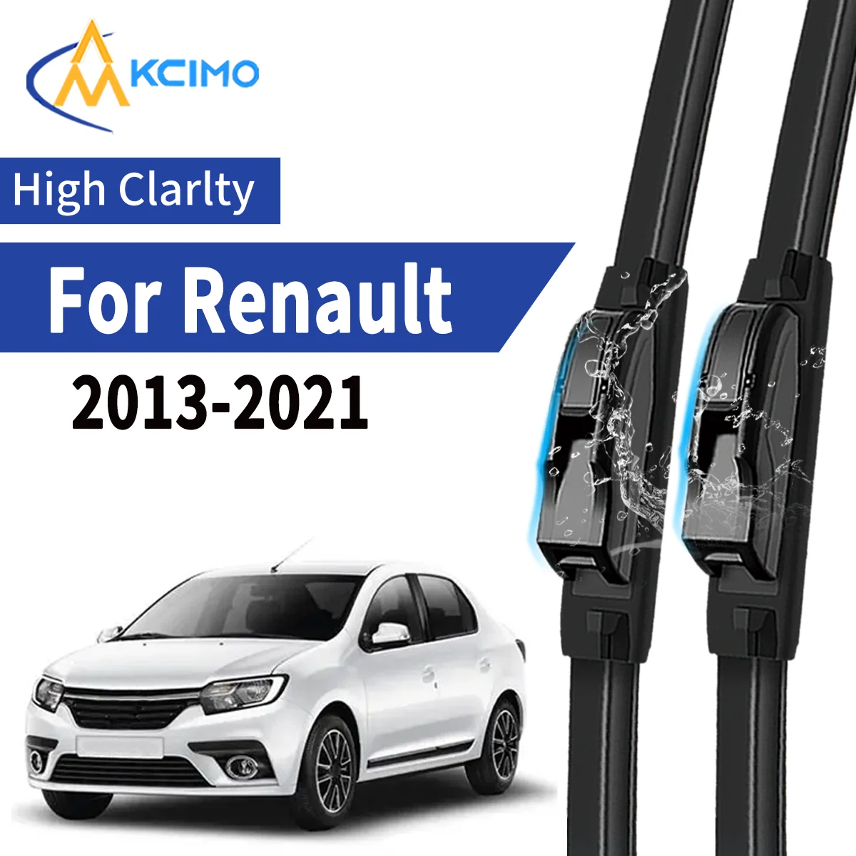

2pcs Car Front Wiper Blades For Renault Symbol III 13-21 Windscreen Windshield Wipers Silent Rubber Auto Accessories Replacemen