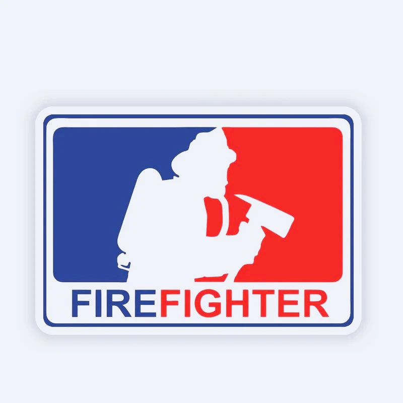 Автомобильные наклейки, индивидуальные наклейки Major League Firefighter, автомобильные наклейки, внешние аксессуары, ПВХ наклейки 13 см х 8,7 см, ПВХ KK