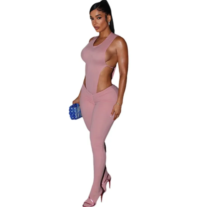 ارتفاع الخصر السراويل الطويلة قطعة واحدة دعوى مثير فتاة حار لون نقي عبر الحدود Sle الخريف الشتاء جديد وصول المرأة البدلة #5