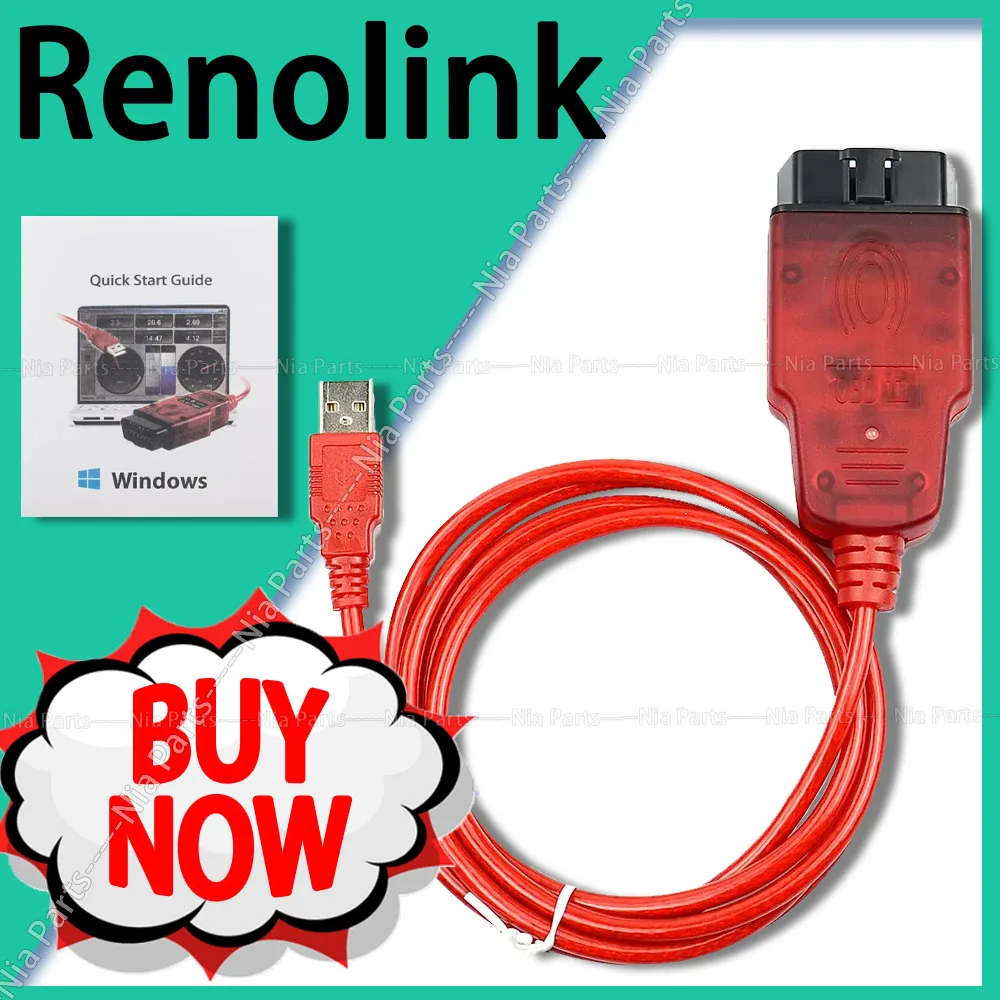 

Renolink V2.10 OBD2 Cable for Renault Renolink V1.99 Upgraded Version ECU Programmer Air-bag Reset ECM UCH Key Coding Car Repair