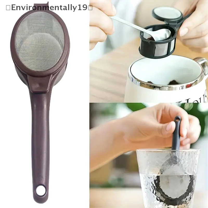 Coffee Filter Scoop Reusable Coffee Filter Bag Scoop Fine Plastic Mesh Kitchen Filter 100 Piece Coffee Maker Spare Filter Paper