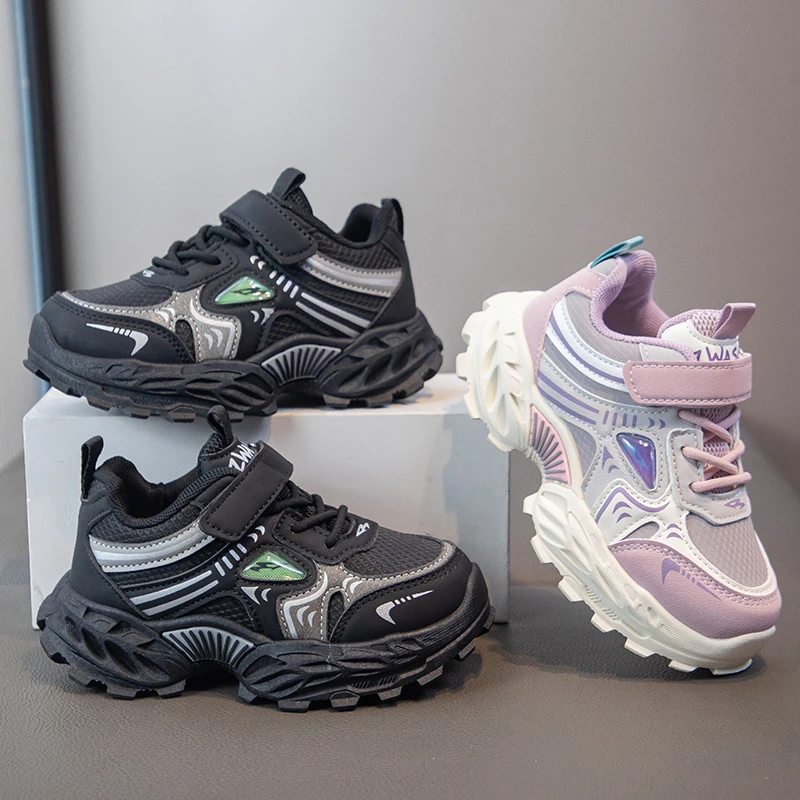 

Детские повседневные кроссовки для детей от 3 до 18 лет, кожаные туфли для мальчиков и девочек, легкие нескользящие детские кроссовки на четыре сезона