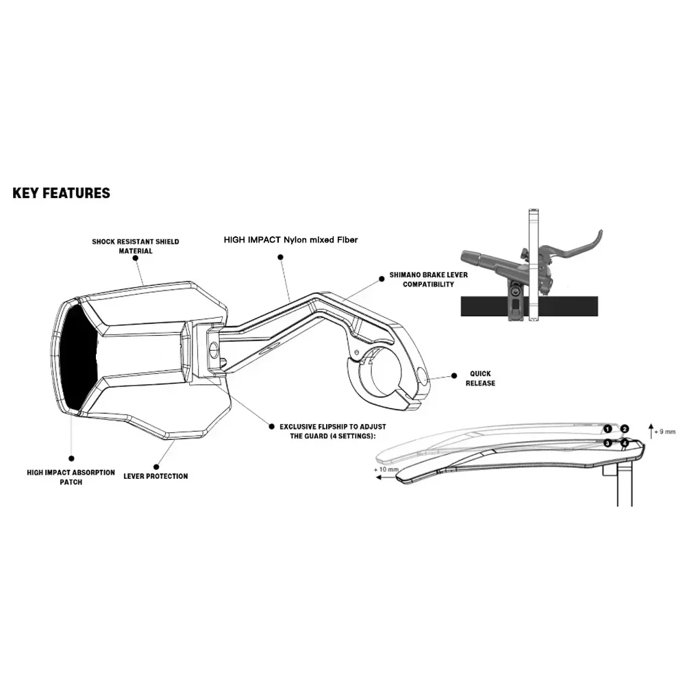 Handschutz für Mountainbikes, XC, Enduro, E-Bikes und Downhill-Bikes – schützt Ihre Hände am Lenker. – Detail 8
