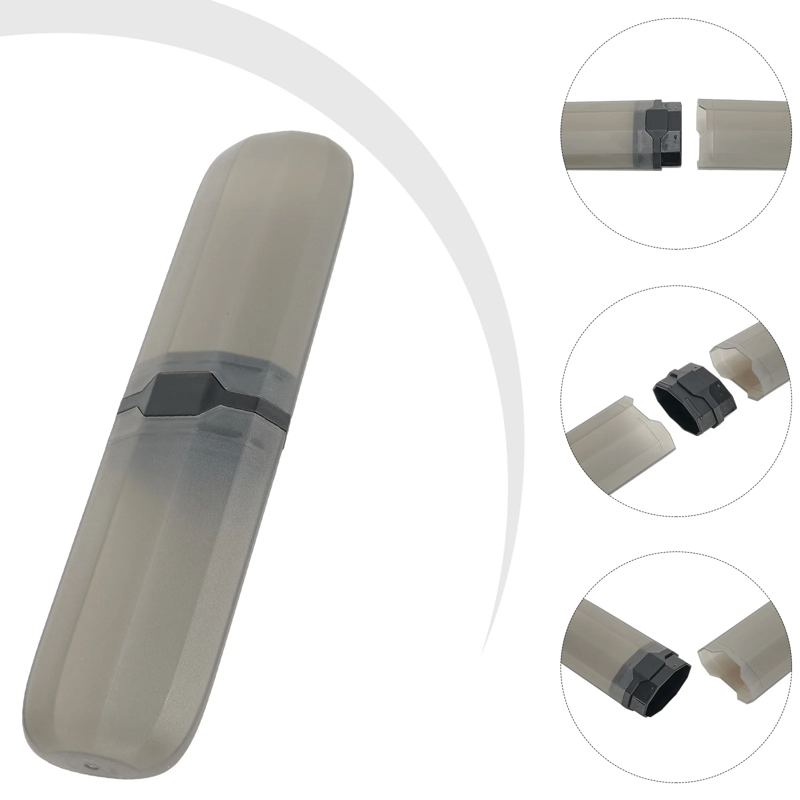 Adjustable Toothpaste Holder  Elegant and Functional Design  Perfect for Toothbrush and Toothpaste  Clear Color