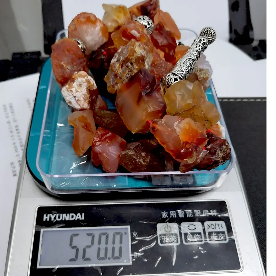 Tasbih Brazil Natural red agate Irregular rough stone with Amethyst Ramadan Eid Gift Collect art 33 prayer beads