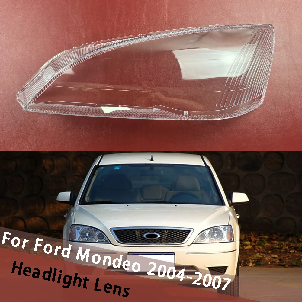 

For Ford Mondeo 2004 2005 2006 2007 (Clear Edge) Replace Headlamp Lens Cover Headlight Shell Head Light Shade Headlight Housisng