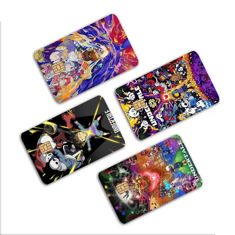 Hot Video Game U-Undertale  Credit Card Skin Stickers for Bank Card Transportation Card Waterproof Sticker Anti-scratch Gift