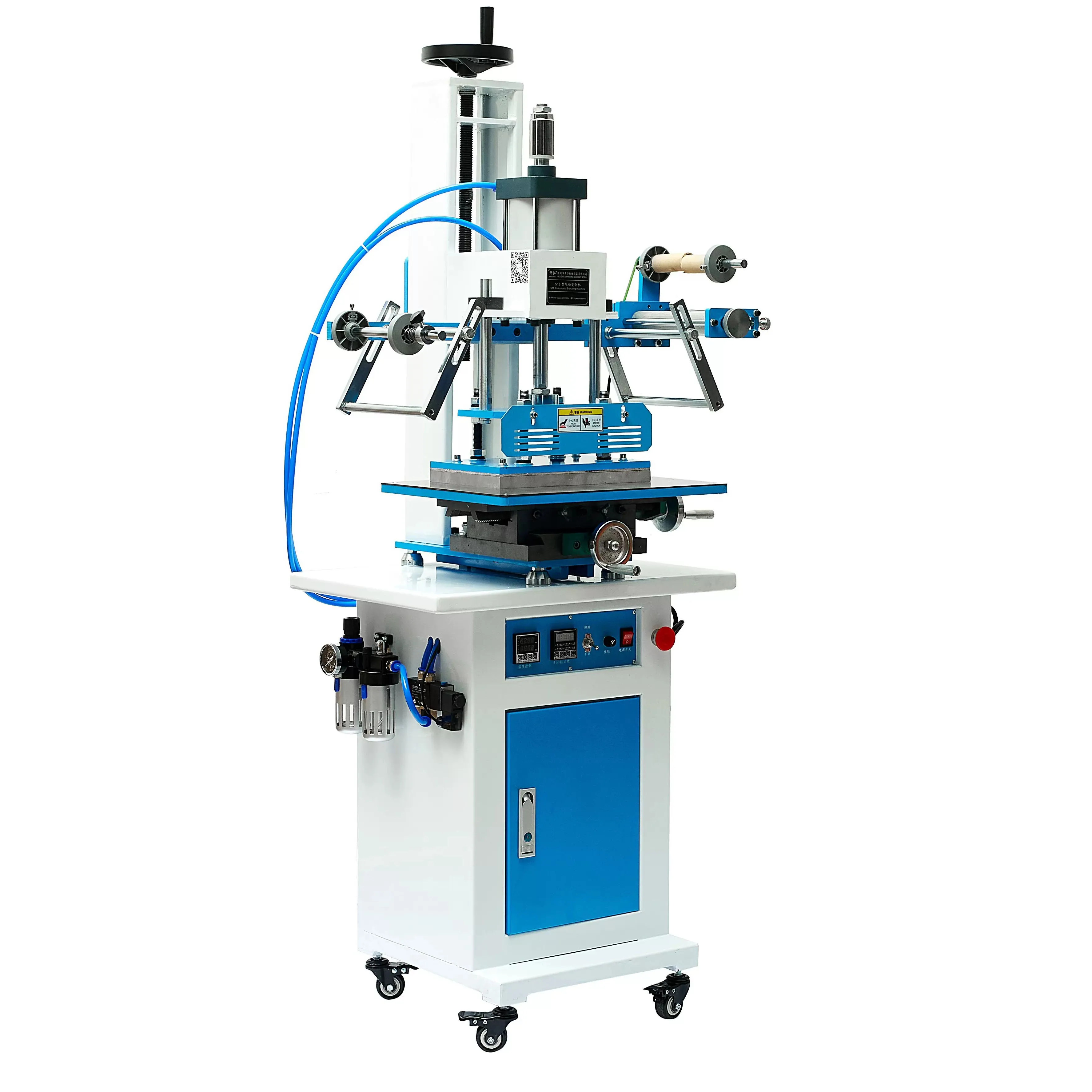 Design High Quality Leather logo Embossed Pneumatic Hot Foil Stamping Machine for Plastic