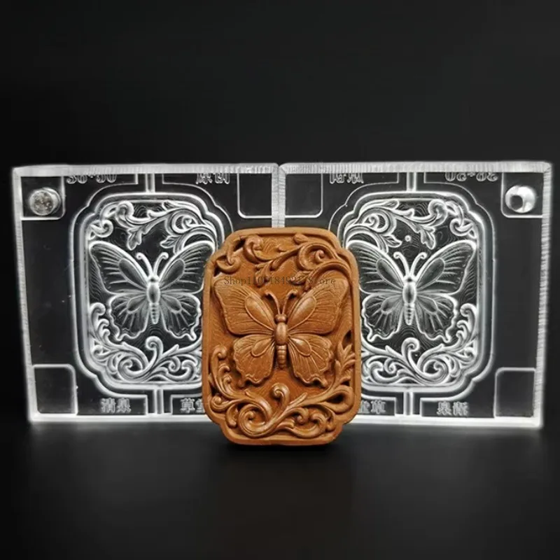 5CM Butterfly/auspicious Cloud Carving Incense Pendant Mold DIY Handmade Incense Utensils Bunch Bead Hanging Pendant Ornament