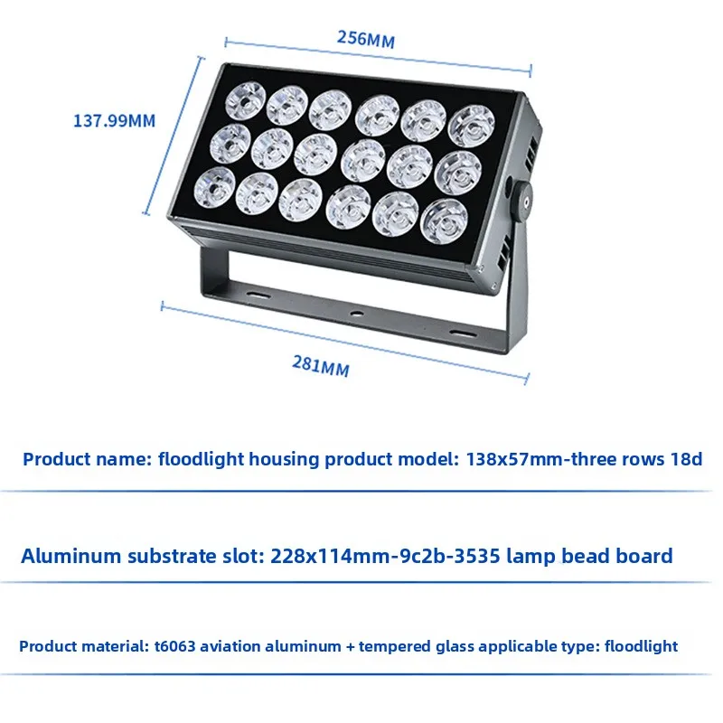 50W High Brightness LED Garden Projection Lamp IP65 Waterproof Spotlight for Landscape Wall Lighting Outdoor Beam of Light
