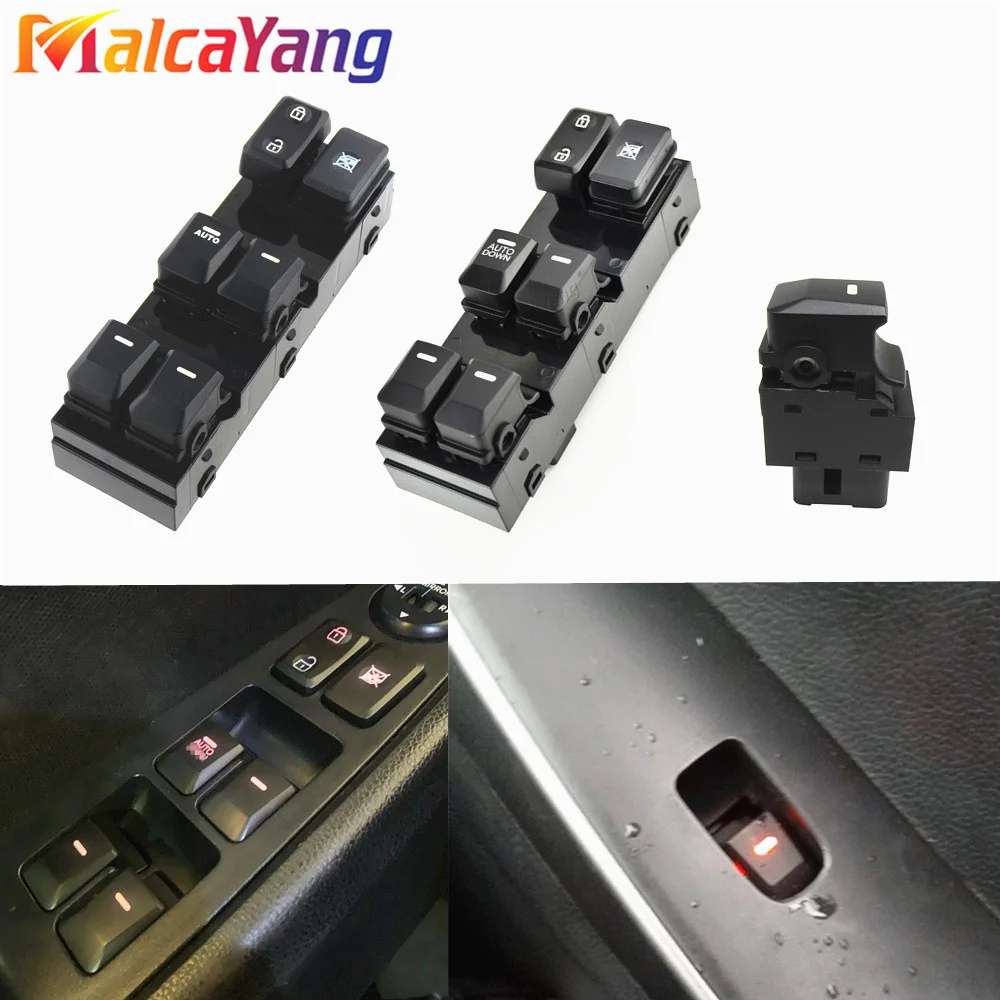 93570-3W400 For Kia Sportage 2011 2012 2013 2014 2015 2016 Red Light Electric Power Window Switch Button Car Accessories