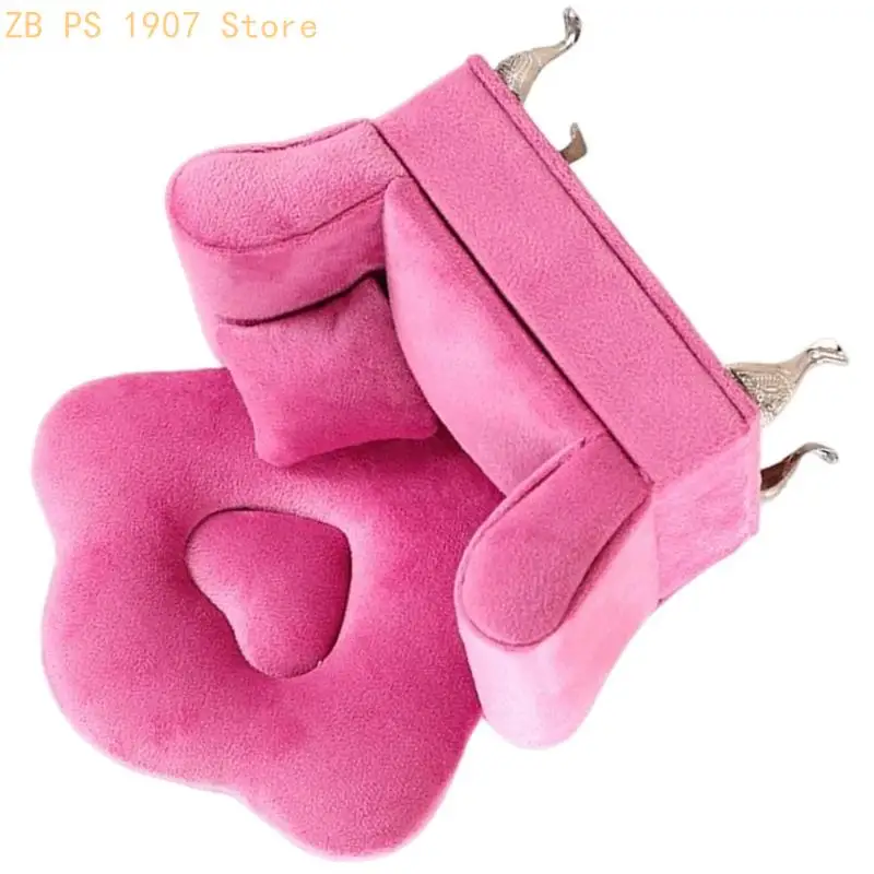 Elegant European Velvets Jewelry Box Sofa with Soft Fabric Interior 55KA