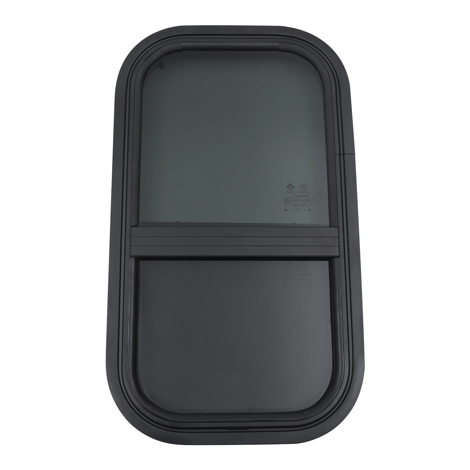 12 "x22"RV Vertical Sliding Window  With Installation Decorative Ring and Screws  for RVs Trailers