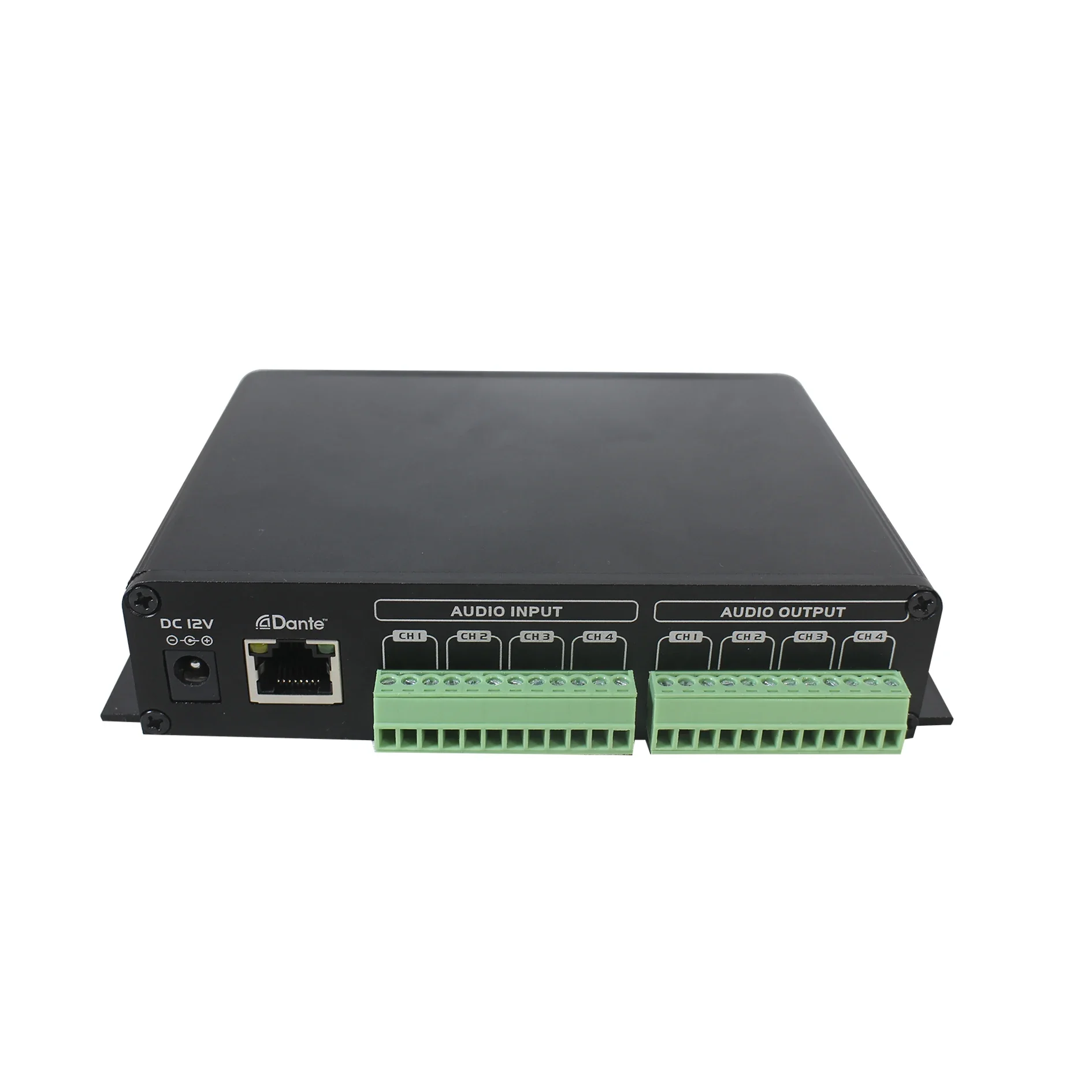 4 in 4 Out Dante Converter/Transmitter with Independent Volume Control Per Channel