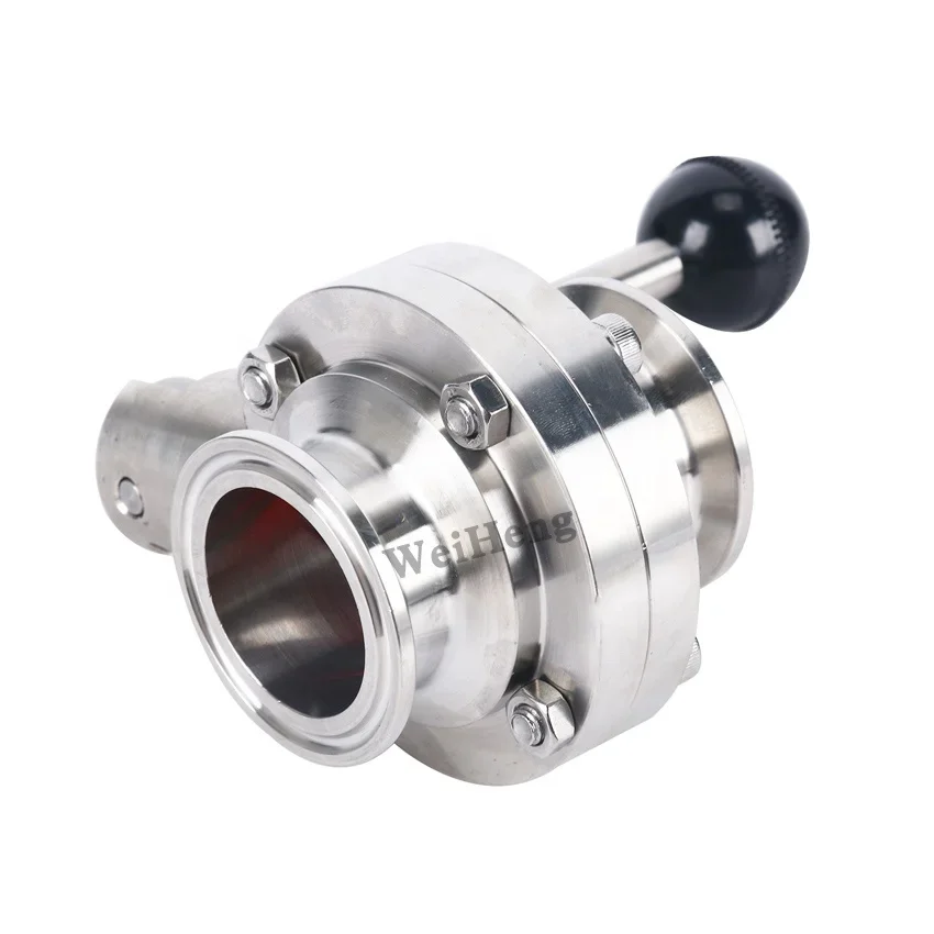 stainless steel Quick installation  Sanitary  butterfly valve handle drive