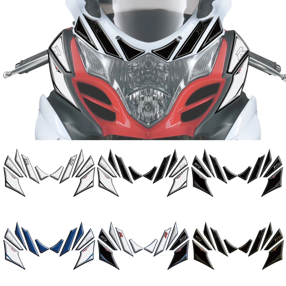 Motorcycle 3D Gel Front Fairing Protector Paint Protection Sticker Kit For SUZUKI GSXR 1000 GSX-R 1000 2009 2010 2011 2012
