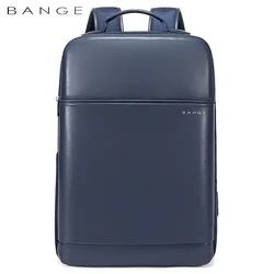 BANGE Design Large Capacity USB Rechargable Travel Backpacks Men 15.6 in Laptop Backpack Waterproof Bag for Male