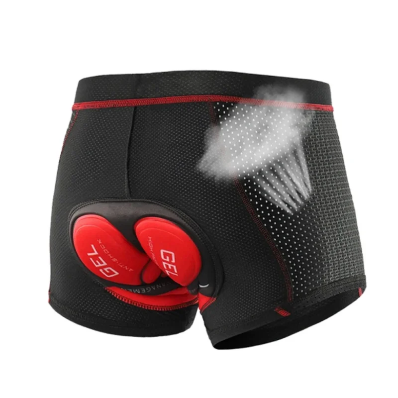 Breathable Cycling Shorts Cycling Underwear 5D Gel Pad Shockproof Bicycle Underpant MTB Road Bike Underwear Man Shorts