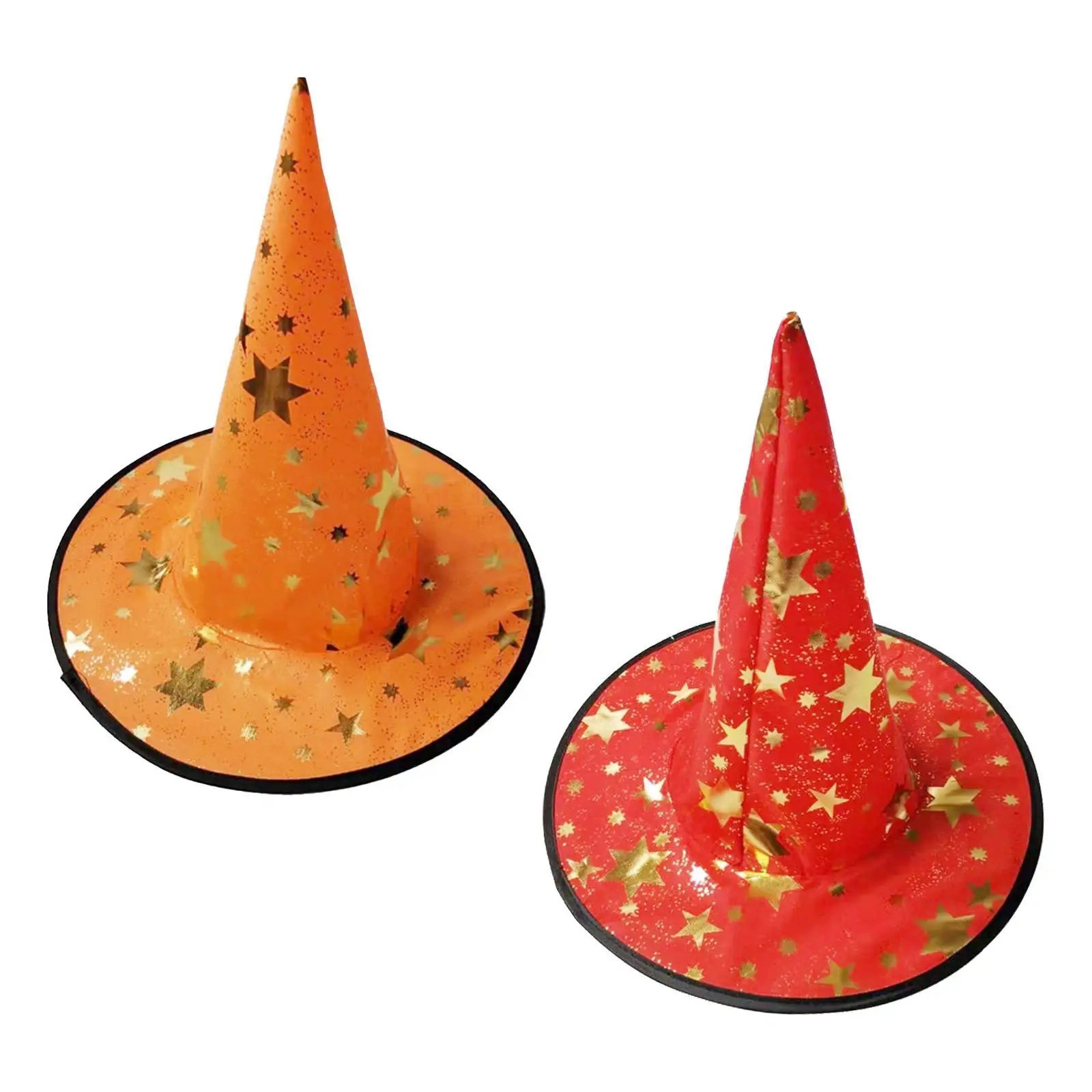 Halloween Witch Hat Lightweight Creative Wide Brim Pointed Hat for Women