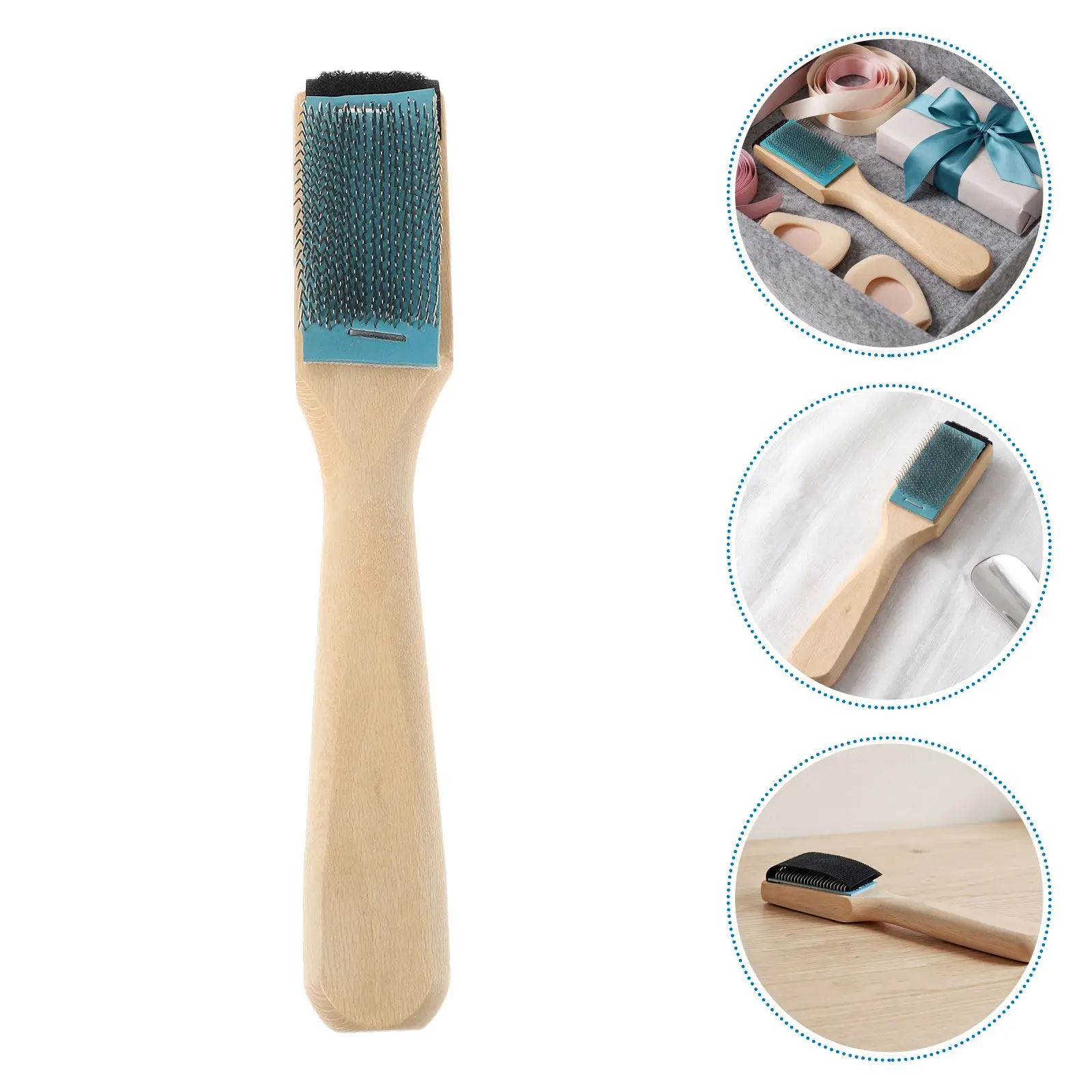 2Pcs Dance Shoe Brush Suede Sole Cleaner Metal Wire Bristle Ballrom Footwear Cleaning Tool Wood Handle Tennis Bowling Sports
