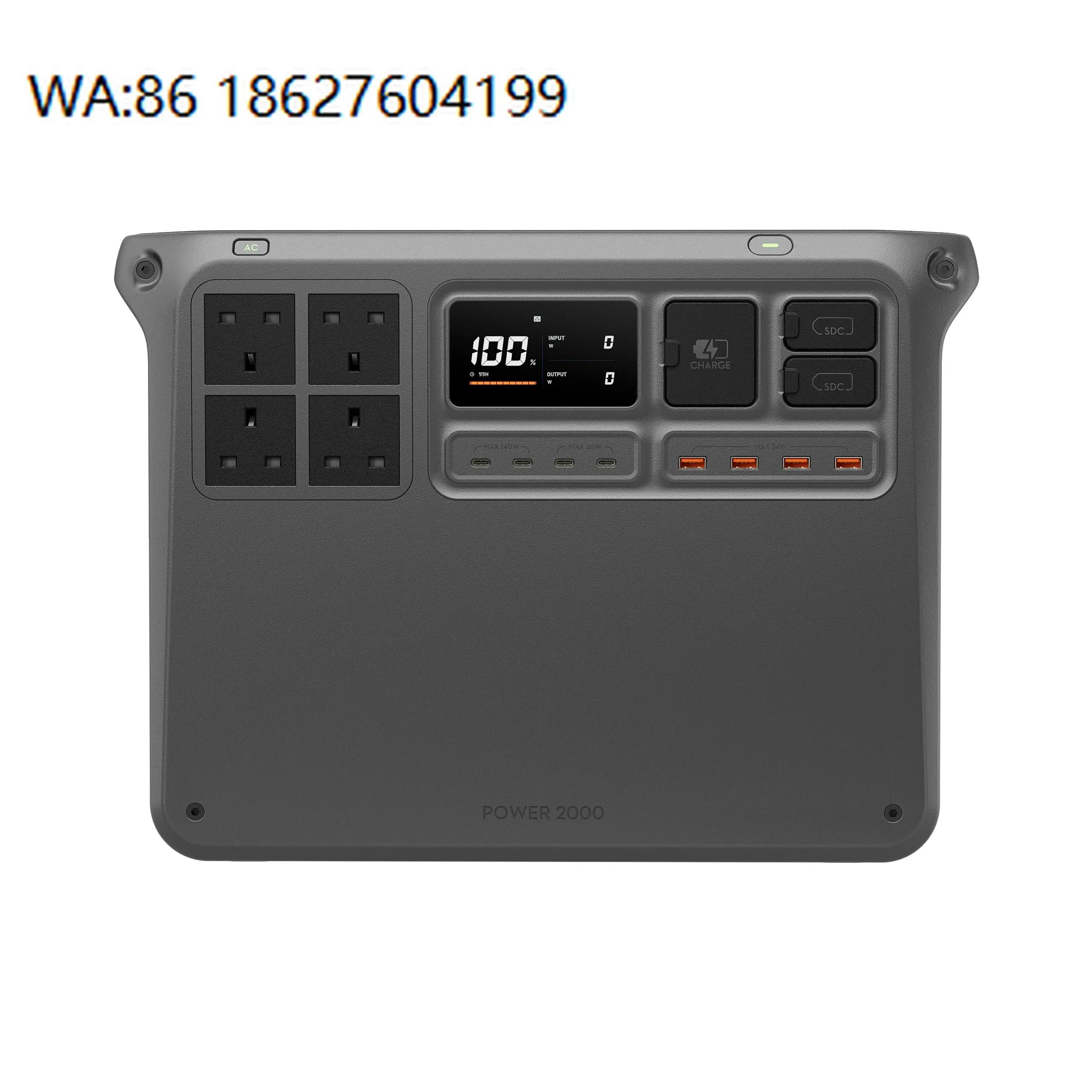 2000W 3000W AC Output Portable Power Station 2048Wh UPS Battery Outdoor Camping Solar Backup Generator