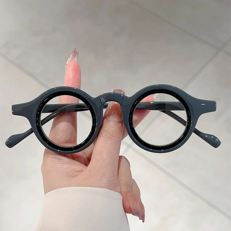 KAMMPT Vintage Round Glasses Men 2025 New in Retro Blue Light Blocking Optical Frames Women Trendy Candy Color Rim Eyeglasses